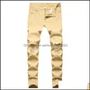 Herren Jeans Herren Jeans Man Swag Designer Marke Schwarz Skinny Ripped Destroyed Stretch Slim Fit Hop Mit Löchern Für Männer Mode Lässig Dhwg3