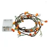 Str￤ngar 2m 20 LED JUL FRUIRE Vine Fairy Light Copper Wire Garland String f￶r sovrumsbr￶llopsh￤ndelse Party Decor