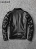 Men's Leather Faux Leather Mauroicardi Spring Autumn Short Black Fitted Faux Leather Biker Motorcycle Jackets for Men Zipper Plus Size Clothing 4xl 5xl T221102