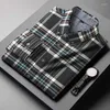 Camicie casual da uomo Arrivo primaverile Camicia a maniche lunghe in flanella spazzolata scozzese da uomo di grande moda Super autunno Taglie forti