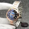 Black Dial Aqua Terra 150m WorldTimer Limited Watch 41mm Quartz Battery Power Ocean Rostfritt stål Sportshav runt om i världen Mens Watches 15 dagar för att komma fram