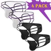 Unterhosen 4/7PCS Herren Unterwäsche Sexy Slips Mesh Atmungsaktive Offene BuMale Höschen Homosexuell Exotische Jockstrap Bikinis G-Strings