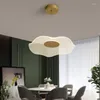 Lampadari FSS Lampadario moderno foglia di loto nero/oro LED luce soggiorno nordico ristorante bancone bar tè