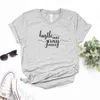 Hustle Hard Pray Tee Harder Faith Womens T-shirt Women Hipster Funny Lady Yong