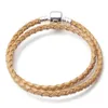 Braccialetti con ciondoli Seialoy Pelle intrecciata per donna Uomo Fibbia placcata Accessori per cuoio capelluto Marchi originali Bracciale Bangle Regali Drop Delive Smtuy