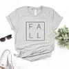 Fall Square Thanksgiving Women Tshirts T Shirt Casual Funny For Lady Top Tee