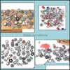 Charm Bracelets Charm Bracelets Jewelry 12Mm Snap Button Mixed Style Diy Interchangeable Chunk Fit Noosa Ginger Wholesale Drop Deliv Otgex