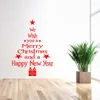 Christmas Decorations Removable Window Stickers Merry For Home Xmas Ornaments Wall Decals Navidad 2022 Year 2023