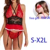 Masque gratuit pour filles, vêtements en peluche, ensemble de Lingerie Sexy pour père noël, nuisette, Chemises en dentelle, vêtements de nuit, nouvelle collection 2023