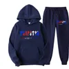 Sweats à capuche pour hommes Sweats Survêtement TRAPSTAR Marque Imprimé Sportswear Hommes 16 couleurs Chaud Deux Pièces Ensemble Pantalon Lâche Ensemble jogging Y2211