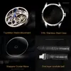 Wristwatches AESOP Tourbillon Skeleton Watch Double-Sided Hollow Mechanical Men Wristwatch Male Sapphire Clocks Support Drop