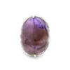 Naturalny Kamień Kamienny Pinking Pinche Kobiety Regulowany Reiki Chakra Punkt leczenia Pierścień Różowy kwarc Onyx Lapis Lazuli Biżuteria BT003