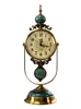 Orologi da tavolo Orologio da tavolo di lusso Miniature in metallo retrò Decorazione della casa Soggiorno Scrivania Reloj De Mesa Regalo