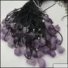 Pendant Necklaces Pendant Necklaces Pendants Jewelry Natural Crystal Amethyst Rough Stone Necklace Wholesale Drop Delivery 2021 Dhtq1 Oteq8