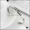 Bangle Bangle Vintage Opening Adjustable Couples Handshake Bracelet For Women Men Fashion Retro Charming Wedding Je G0F9 Drop Delive Dh0Yr