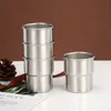 Tasses à café à une couche en acier inoxydable 304, pour l'extérieur, pour le Camping, Simple, portable, pratique, cupLT156