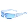 Sonnenbrille Vintage Y2K Hip Hop Für Frauen Mode Marke Weiß Schwarz Farbverlauf 3D Sonnenbrille Männer Pilot Fahren Arch Shades