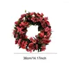 Christmas Decorations Artificial Flower Wreath Front Door Wall-Hanging Decorative Garland House Holiday Wedding Party Pendant Decor