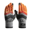 Cinq doigts gants hiver tricot gants hommes femmes mode chaud polaire cyclisme personnalité coupe-vent triangulaire antidérapant écran tactile gants de laine 221104