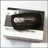 Car Key Carbon Fiber Leather Remote Car Key Er Case Fob Holder Bag For M Performance 1 2 3 5 Series X1 X3 X4 X5 X6 Drop Delivery 202 Dhfnb