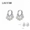 Boucles d'oreilles créoles en argent Sterling 925, pompon INS irrégulier, perles d'eau douce, cerceaux pour femmes, fête de fiançailles, bijoux élégants