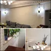 Wall Stickers 70X77 3D Brick Wall Stickers Diy Self Adhensive Decor Foam Waterproof Ering Wallpaper For Tv Background Kids Living Ro Dhip7