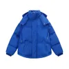 Mens Designer Coats Down Jacket Black Puffer Jacket för män och kvinnor Sky Blue Parkas enkel stil vanlig färg ytterkläder us size vinter förtjockning överrock