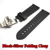 Watch Band For Panerai PAM 111 441 TPU Rubber Silicone 22 24mm Strap Accessories Folding Clasp Bracelet Chain274C225k