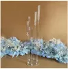 Mum Tutucular 2022 Stil 128cm uzunluğunda açık düğün merkezinde Crystal 8 Arms Candelabra Parti ve Mariage Dekorasyonu