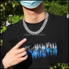 Chaînes Chaînes Colliers Pendentifs Bijoux Iced Out Miami Cubain Lien Chaîne Or Sier Hommes Hip Hop Collier 16 Pouces 18 Pouces 20 Pouces 22 Pouces Ot3Zz