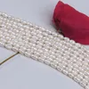 Кокер оптом 5,5-6 мм натуральный белый пресноводный жемчуг рисовые бусинки пряди для женских ювелирных браслетов