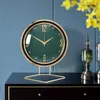Masa saatleri modern saat küçük nordic noel dekora minyatür masa oturma odası dekorasyonu lüks masaüstü hediye izle