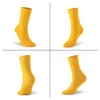 Men's Socks Men Bamboo Fiber Spring Summer Thin Shiny Solid Color Sock 6pairs/lot UK SIZE 7-11 EUR 40-46 1009 VKMONY