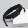 Wolf Identification Bracelet Punk String Adjustable Bangle cuff Wristband for women men Fashion jewelry