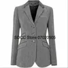 Costumes pour femmes femmes chevrons Blazer coupe ajustée simple boutonnage panneau col robe banlieue dîner bureau dame manteau Blaser Femme