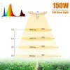 Luzes de cultivo 2x 150w Lâmpada LED com 414 LEDs Espectro completo em forma de sol para plantas internas vegetais