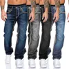 Jeans da uomo Jeans dritti da uomo a vita alta Jean Primavera Abbigliamento da uomo Jeans Boyfriend Streetwear Cacual Designer Pantaloni di jeans larghi Pantaloni T221102