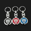 Hoogwaardige dubbelzijdige H buckle Metal auto sleutelring geschikt voor Jaguar Badge Keychain Accessories Men and Women Fashion Pendant