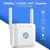 Routery 5G WIFI Extender bezprzewodowy Repeater 1200ms Router Booster 24G długi zasięg WI FI wzmacniacz sygnału 221103