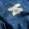 Jeans da uomo Sokotoo Tute di jeans strappate patchwork a maniche lunghe da uomo Tute hip hop larghe Tute da gioventù T221102