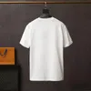 2022 メンズデザイン Tシャツ春夏カラー袖 Tシャツ休暇半袖カジュアルレタープリントトップスサイズ範囲 S-XXL