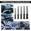 Car Sponge Detailing Brush Auto Cleaning Electric Scrubber Drill Kit Dashboard Accessories Air Outlet Rim Tools