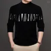 Men's Sweaters 2022 Winter Fashion Brand Men Knitting Slim Korean Style Sweater Mens Thick Warm Mink Cashere Pullovers Pull Homme