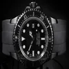 Luxury High Quality Brand Watches 116660 rostfritt stål Sea-Dweller PVD Movement Automatic Mechanical Mens Watch Rubber Strap Wat245o