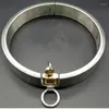 Pulseira de aço inoxidável colar metal homem mulheres pulseiras unissex bloqueáveis ​​bloqueios de colar de colar de colar jóias para o corpo