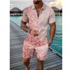 Męskie dresy dla męskich zestawów polo 2022 Summer Casual Short-Sleeved T-Shirt Sports Suit Dwuczęściowe szorty Modna Fitness Jogger Tracksuit