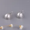 Серьги Fnj Mate Pearl 925 Серебряный оригинальный Pure S925 Серьга стерлингов для женщин ювелирных изделий