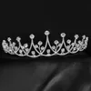 H￥rstycken Silverf￤rg Rhinestone Crystal Crown Wedding Bridal Tiara Women Beauty Hair Accessories Smyckesg￥vor