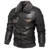 Men's Leather black gray jacket men winter fleece new lamb wool coat man Hippie warm coats Hip hop college man sportswear designer baseballs jackets