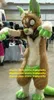 Brown Green Long Fury Furry Mascot Costume Husky Dog Fox Wolf Fursuit Adult Character Manners Ceremony Fancy High-End ZZ9502